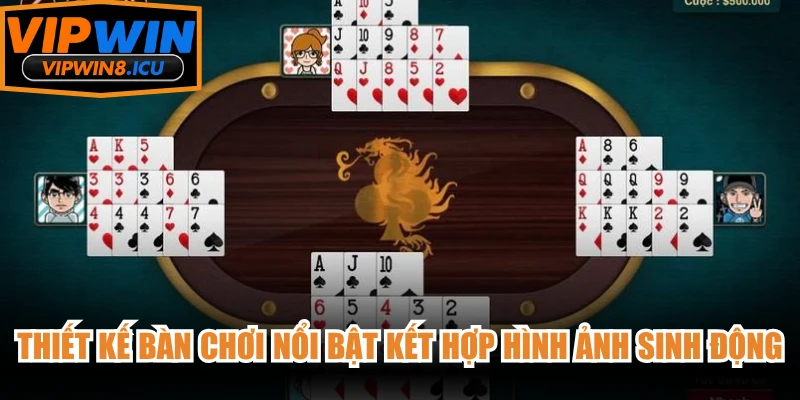 Thiết kế bàn chơi nổi bật kết hợp hình ảnh và hiệu ứng sinh động